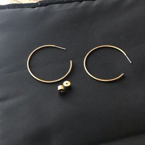 Michael Kors Jewelry - Mk earrings gold barely worn Michael Kors Jewelry - Mk earrings gold barely worn